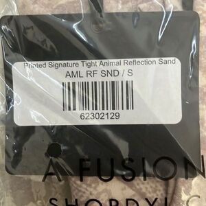 DYI-Define Your Inspiration High Rise PRINTED SIGNATURE TIGHT Animal Sand